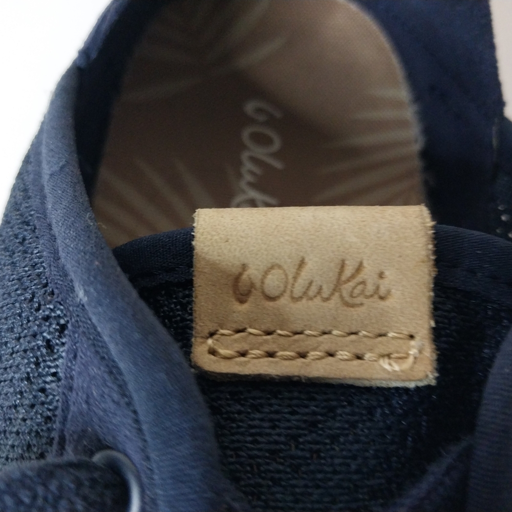 OluKai Dark Blue Size 8w Women's Sneakers Made in Vietnam - Picture 10 of 12